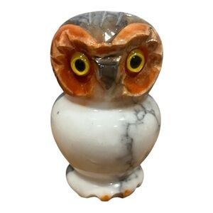 Rico made in Italy marble owl figurine